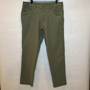Lululemon Classic Fit ABC 5-Pocket Pants Olive Green 34x30